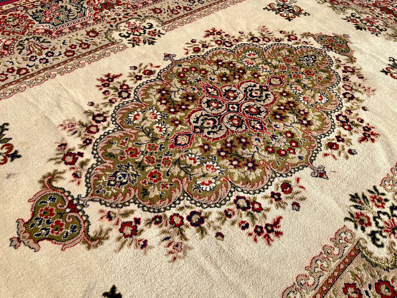 Vintage Machine Woven Persian Rug