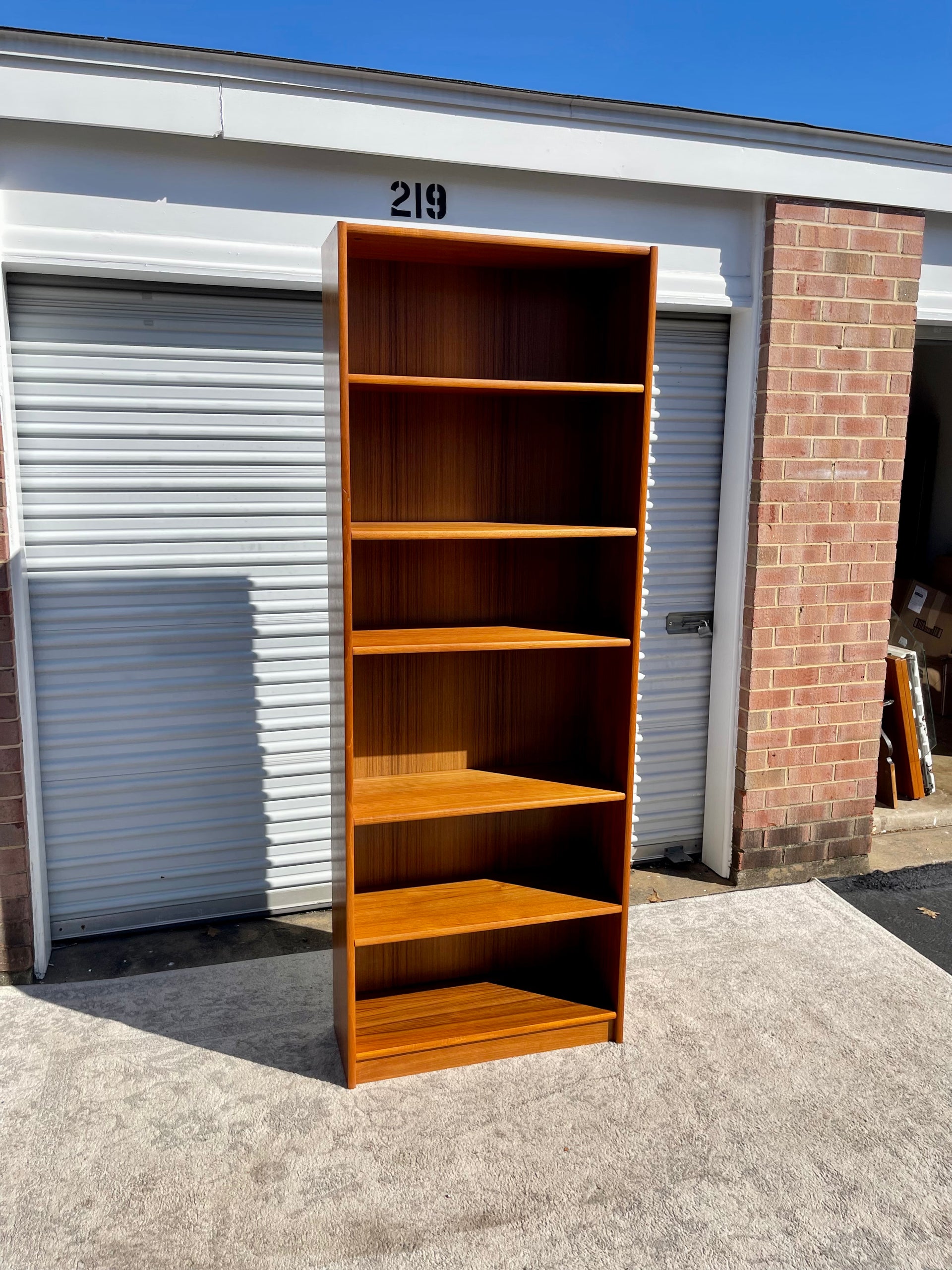 Tall Teak Bookcase