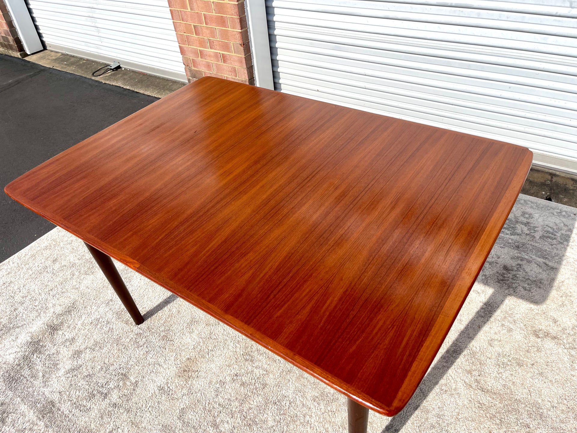 Refinished Danish Teak Dining Table