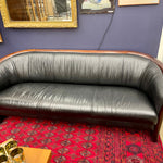 Ekornes Scandinavian Rosewood and Leather Sofa