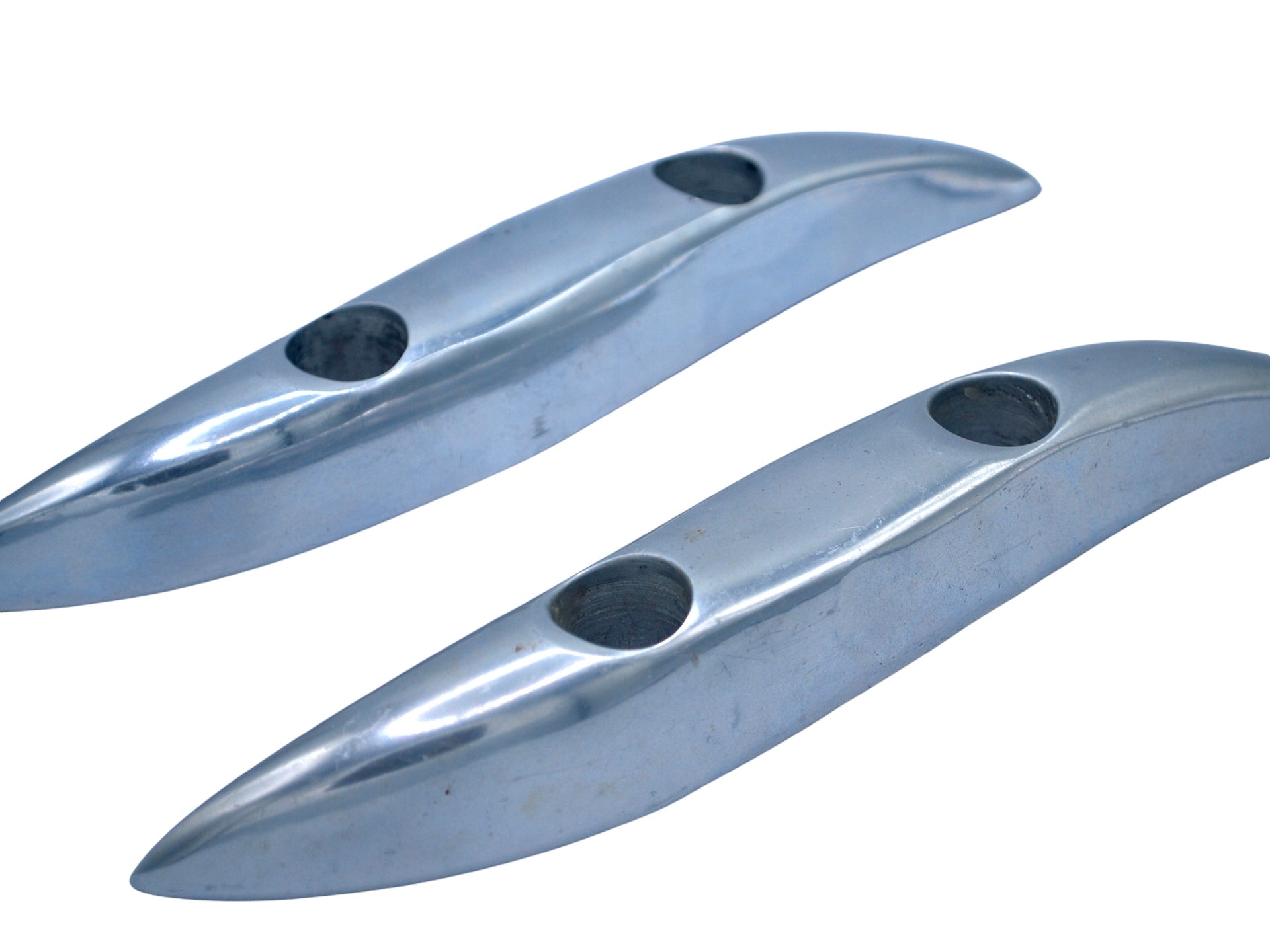 Nambe Midcentury Candle Holder Pair