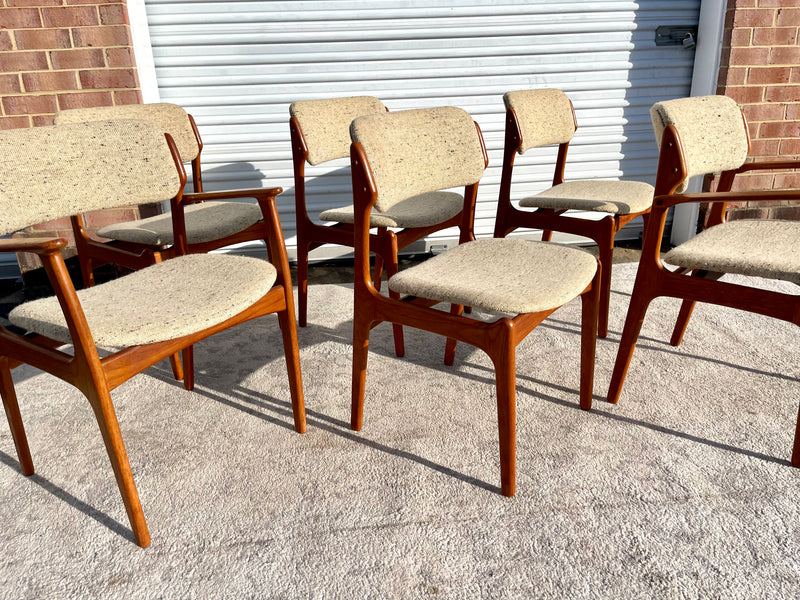 Eric Buch for O.D. Mobler Teak Dining Chairs