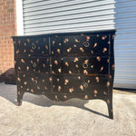 Black Louis XV Floral Commode