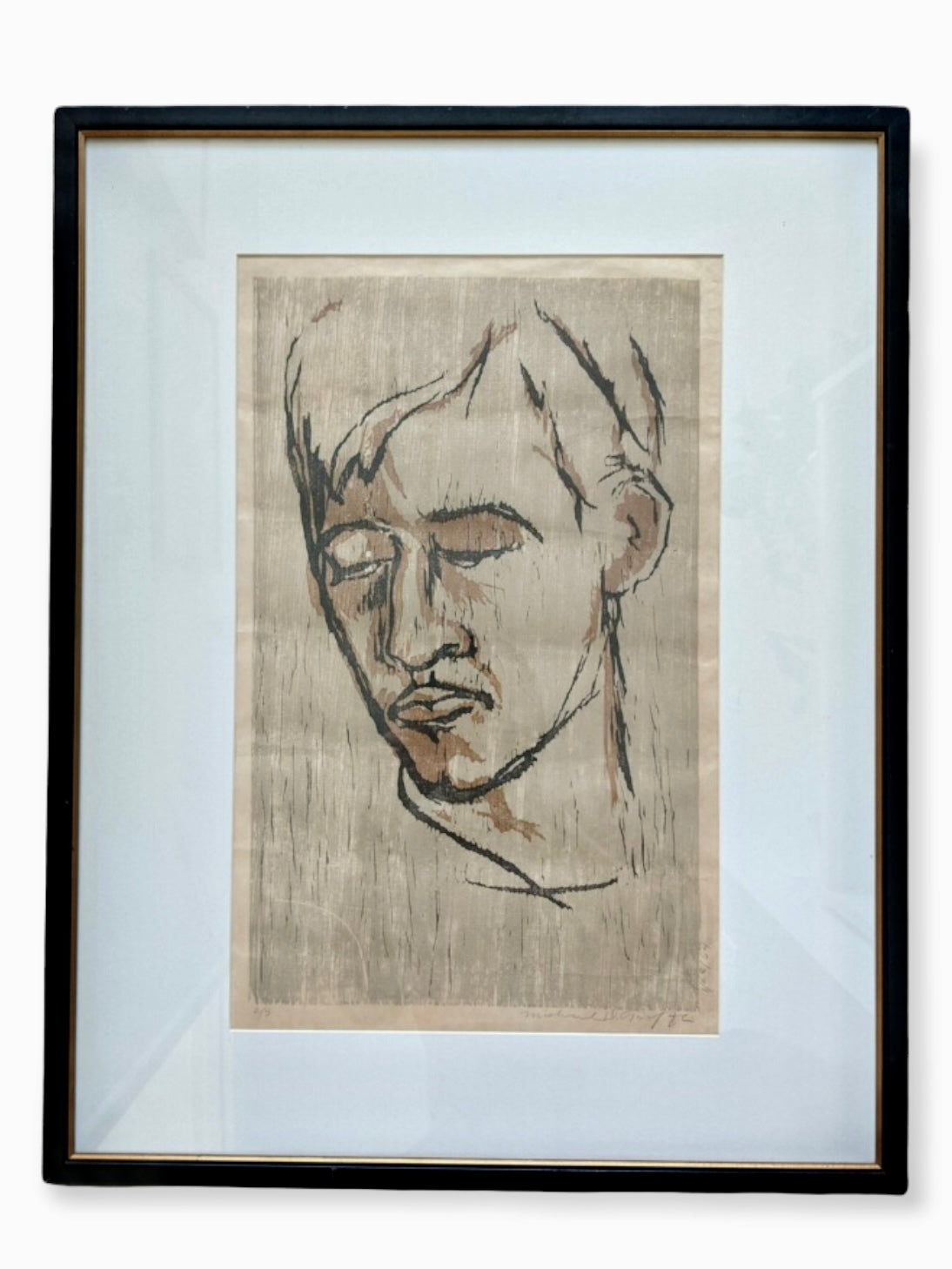 Tuffli Boy Woodblock Print Numbered #2/5