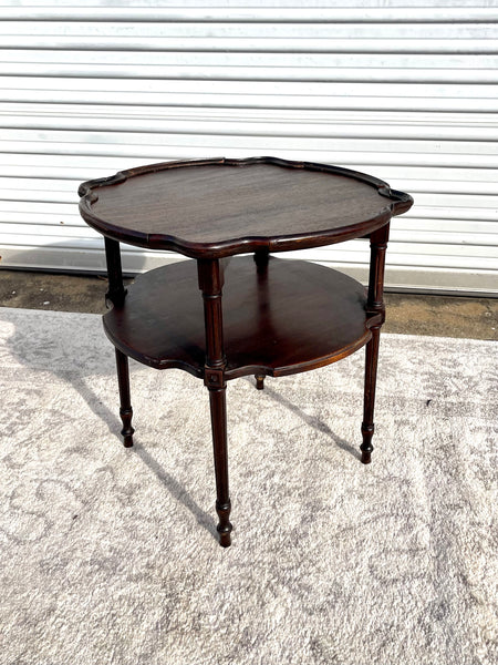 Refinished Antique Pie Crust Occasional Table