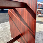 Danish Modern Rosewood and Glass Dining Table