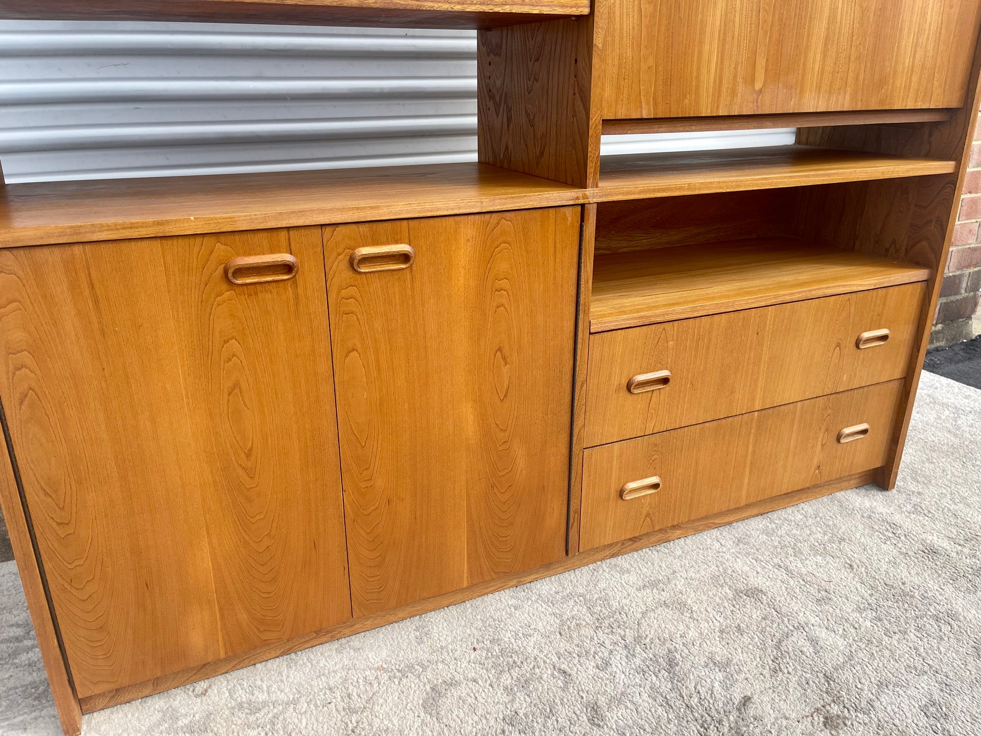 Danish Modern Teak Wall Unit