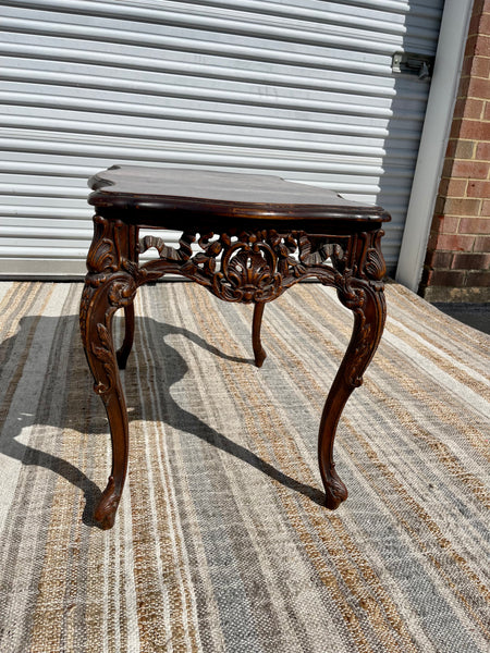 Italian Hand Carved Side Table