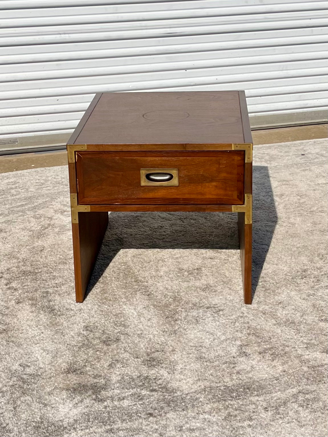 Lane Campaign Style Accent Table