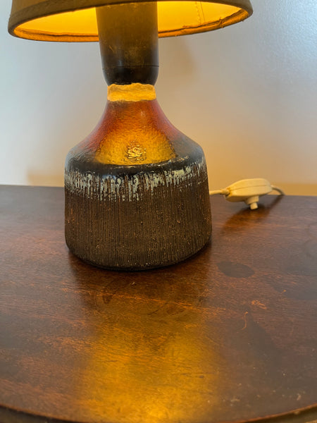 Tilgmans Table Lamp Glazed Stoneware, Sweden 1950s