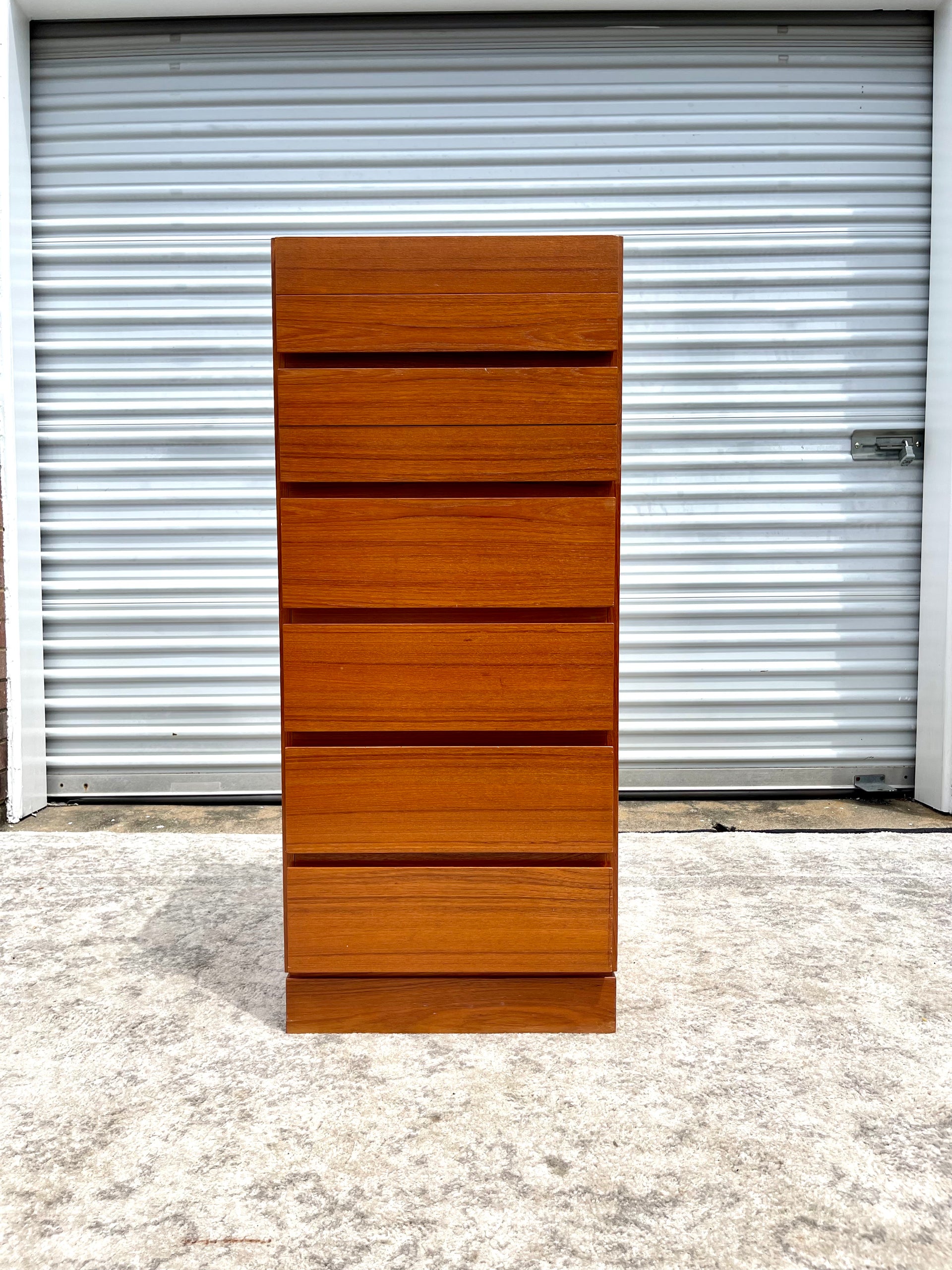 Mid Century Teak Lingerie Drawer Chest Dresser Arne Wahl Ivensen For Vinde Mobelfabrik