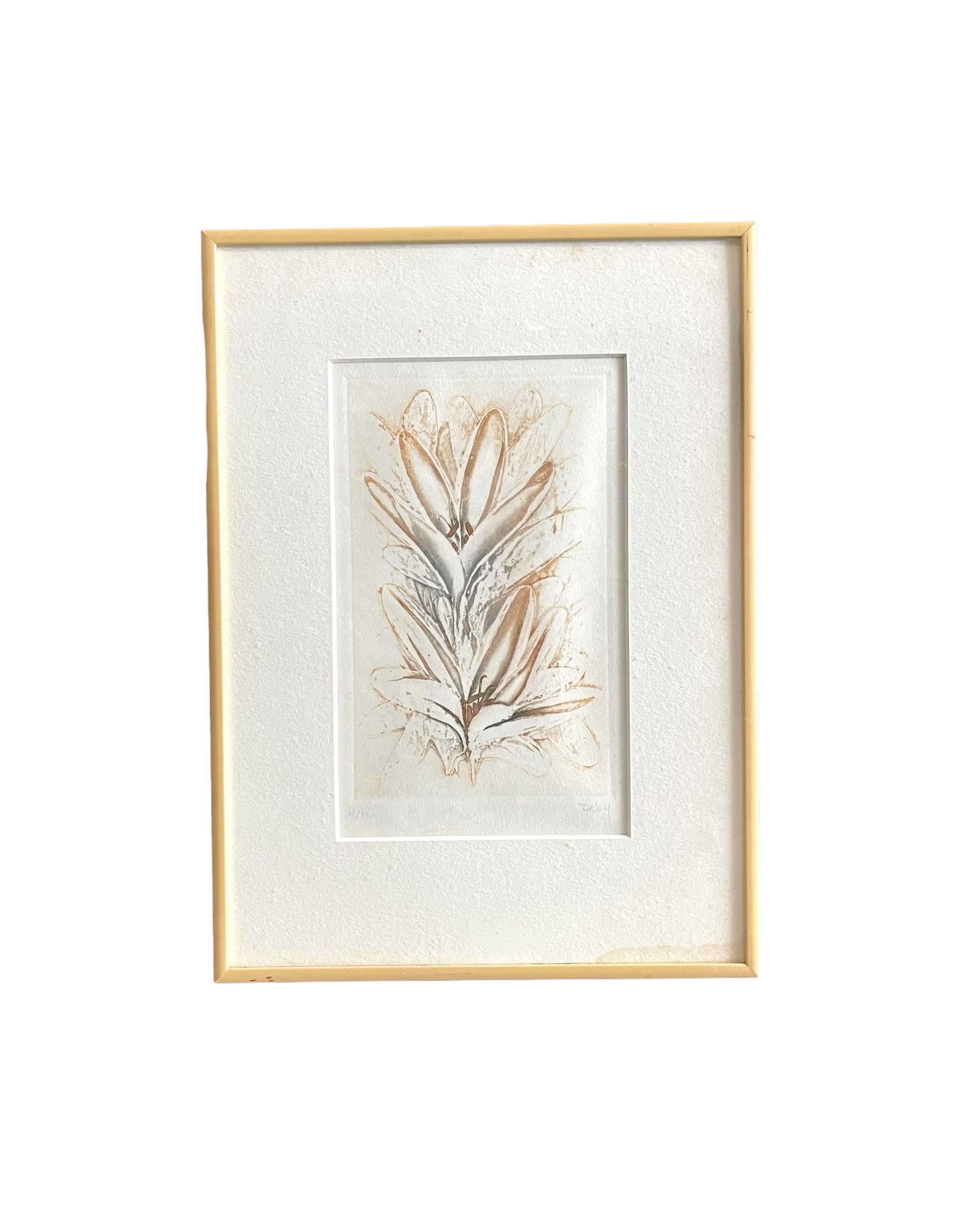 Jeanne Eder “Flower Study #1” Signed Original Color Etching