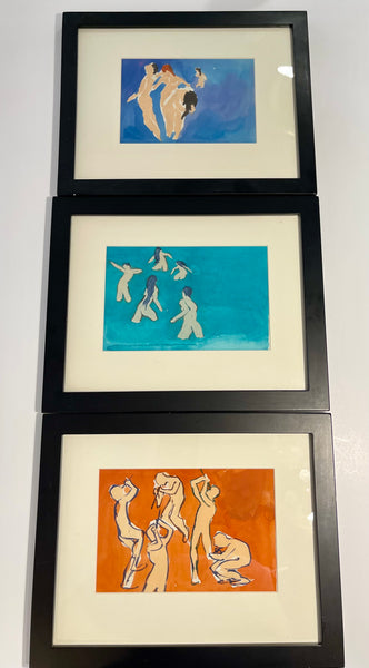 Tuffli Set of Three Watercolor Paintings