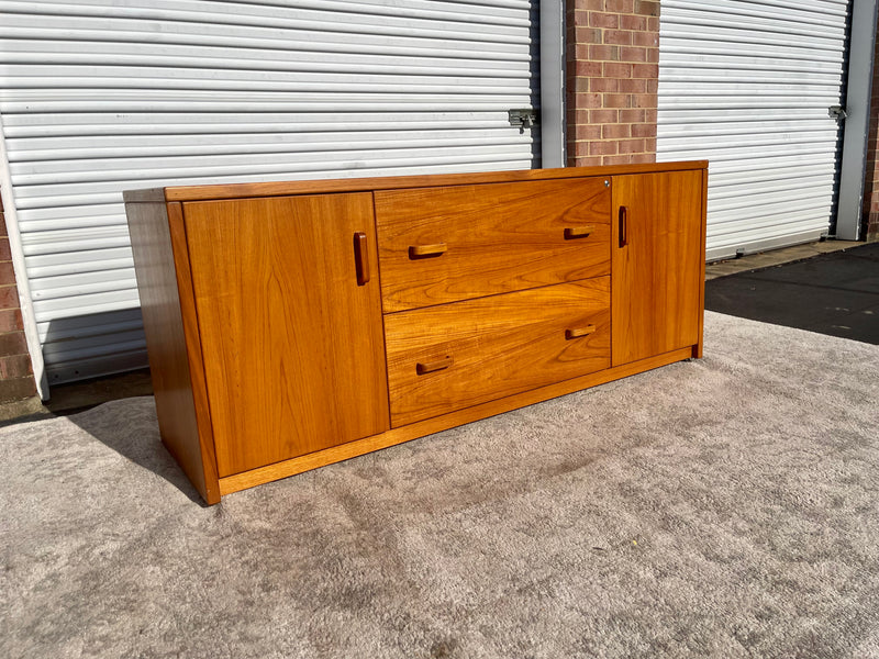 Large Teak Office Credenza