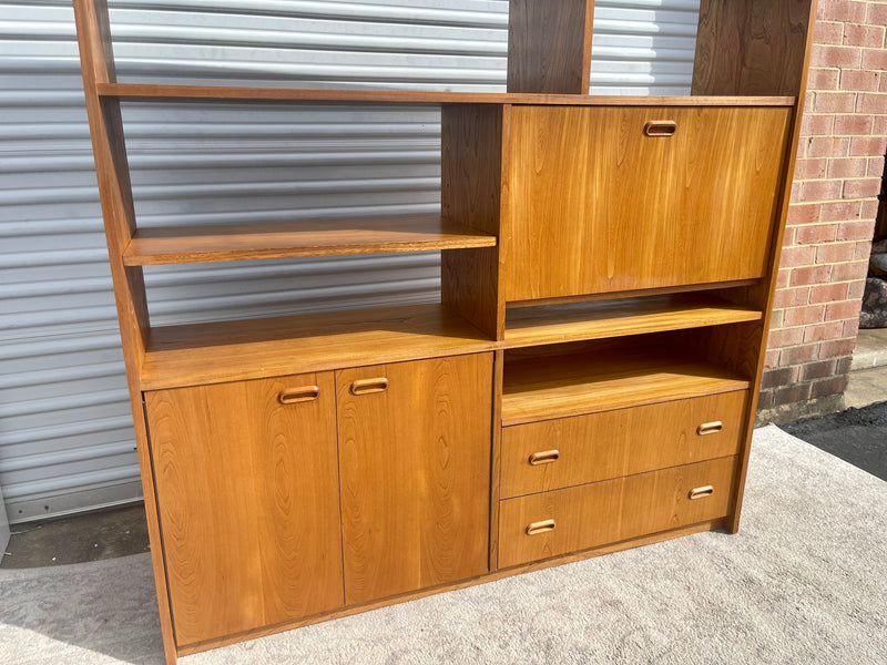 Danish Modern Teak Wall Unit