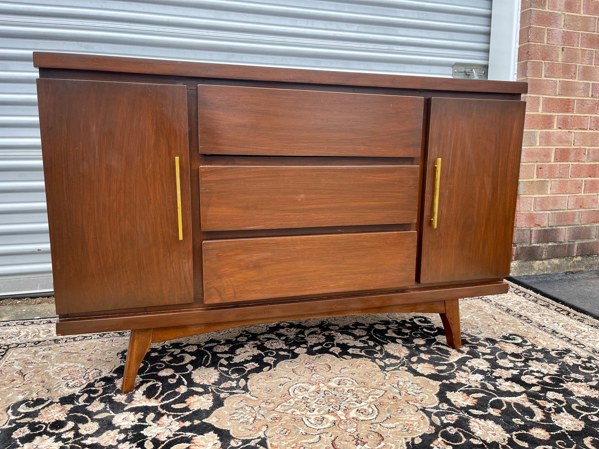 Petite Walnut Credenza