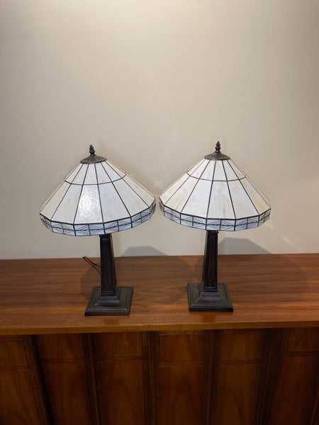 Tiffany Reproduction Lamp Pair