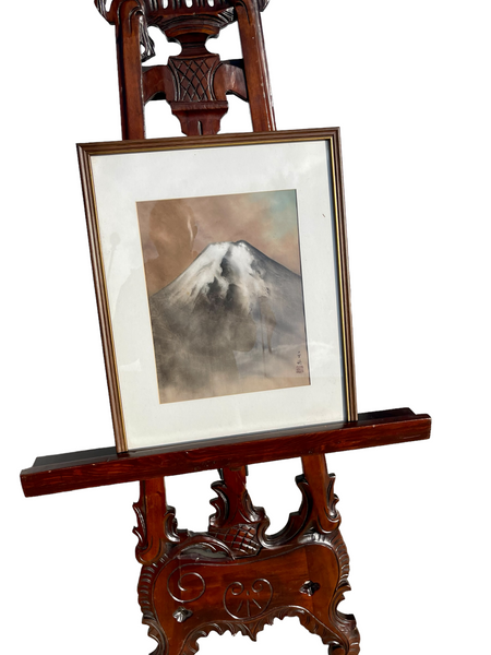 Japanese Silkscreen Mt. Fuji Painting