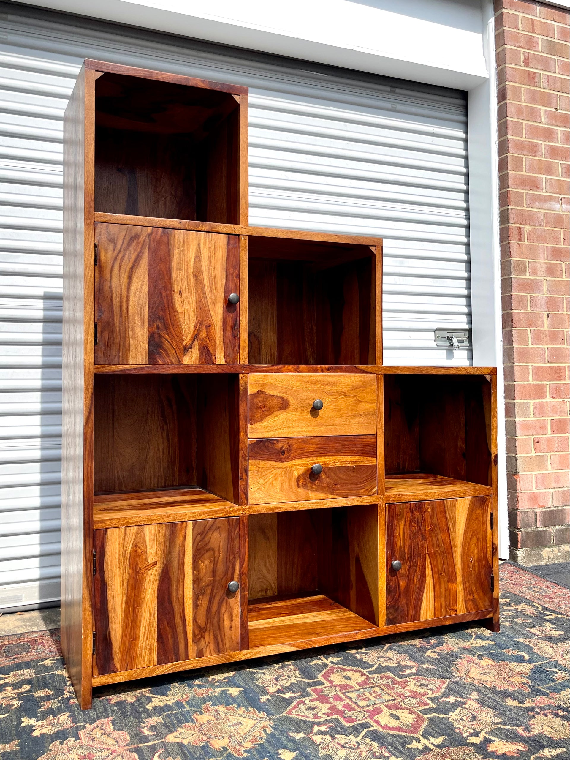 Proctorville Rosewood Stair Step Cube Bookcase