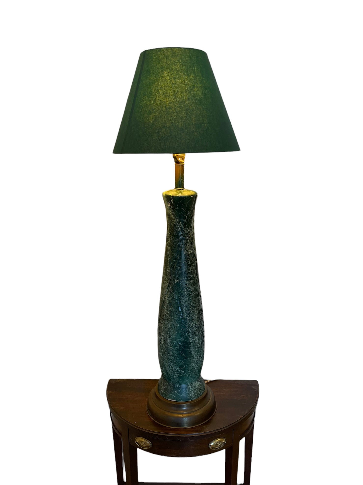 Large Seafoam Green Midcentury Modern Table Lamp
