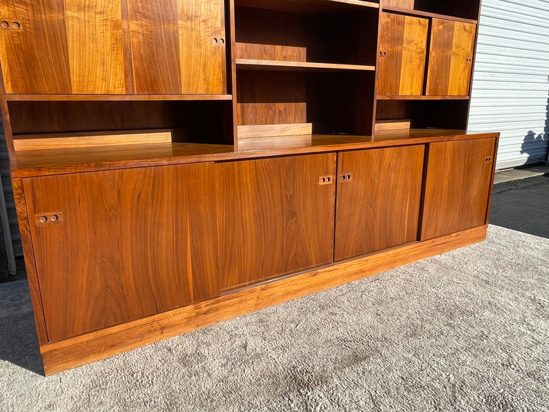 Large Modular Danish Modern Teak Wall Unit