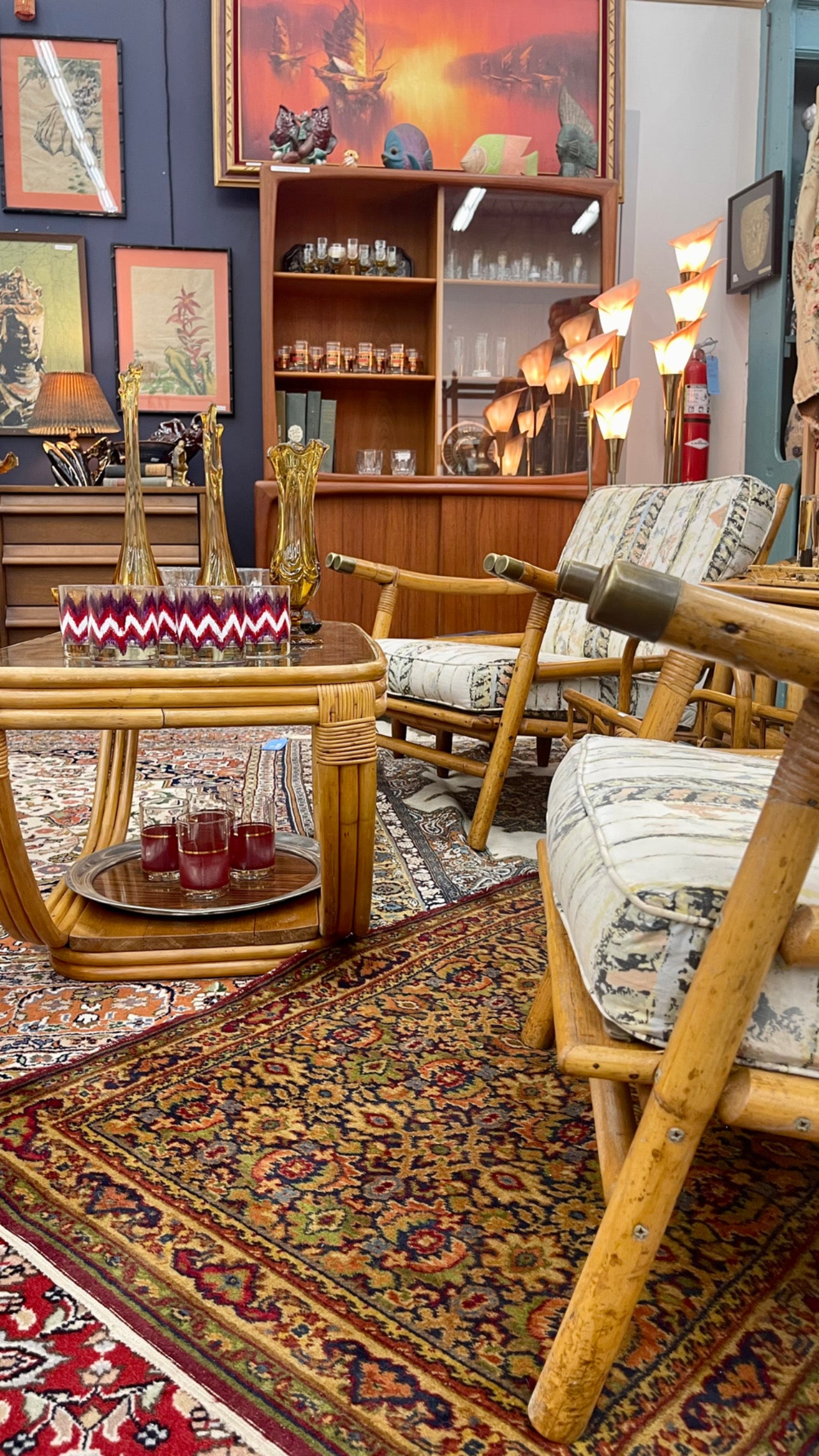 Ficks Reed Pagoda Bamboo Chairs