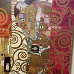 Gustav Klimt “The Embrace” Print on Board