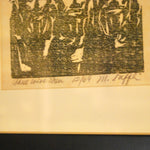 Tuffli Three Wise Men Signed Woodblock Prints (Black Frames)