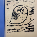 Tuffli Woodblock Owl Print