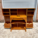 Danish Modern Teak Collapsible “Magic Box” Home Office Secretary Desk