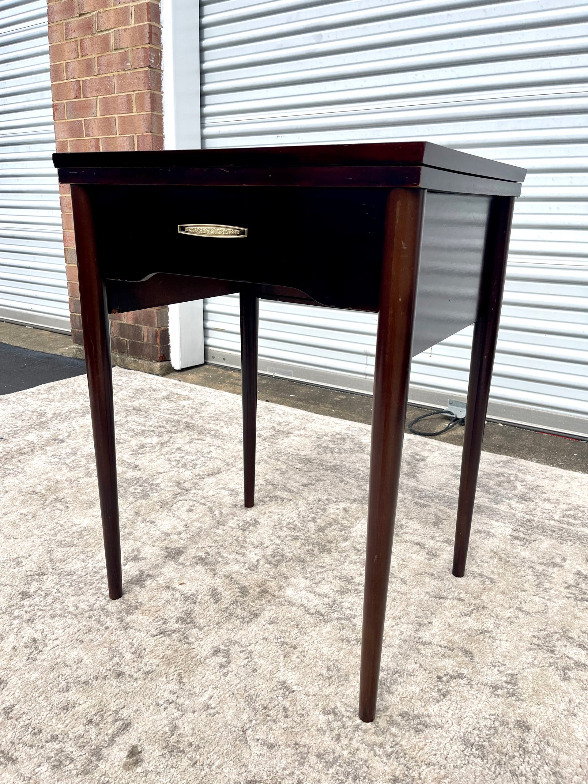 Mid Century Modern Tall Side Table