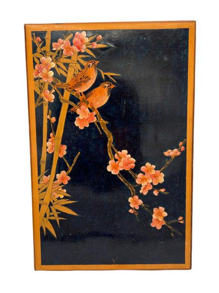 Chinese Bamboo Carved and Painted Artwork