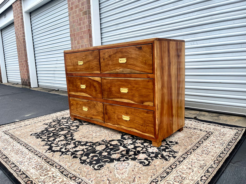 Campaign Style Solid Rosewood Dresser