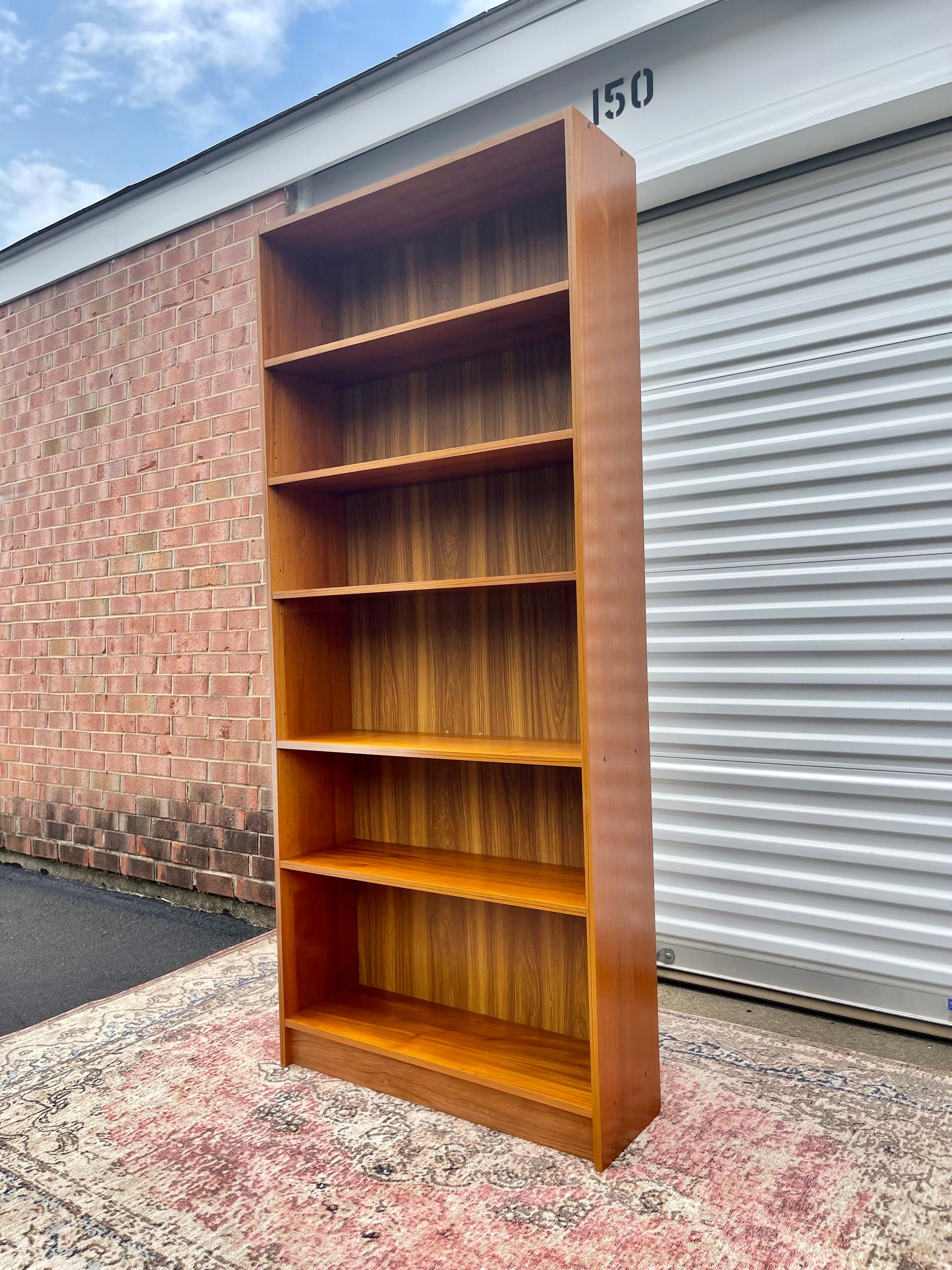 Danish Teak Tall Bookcase