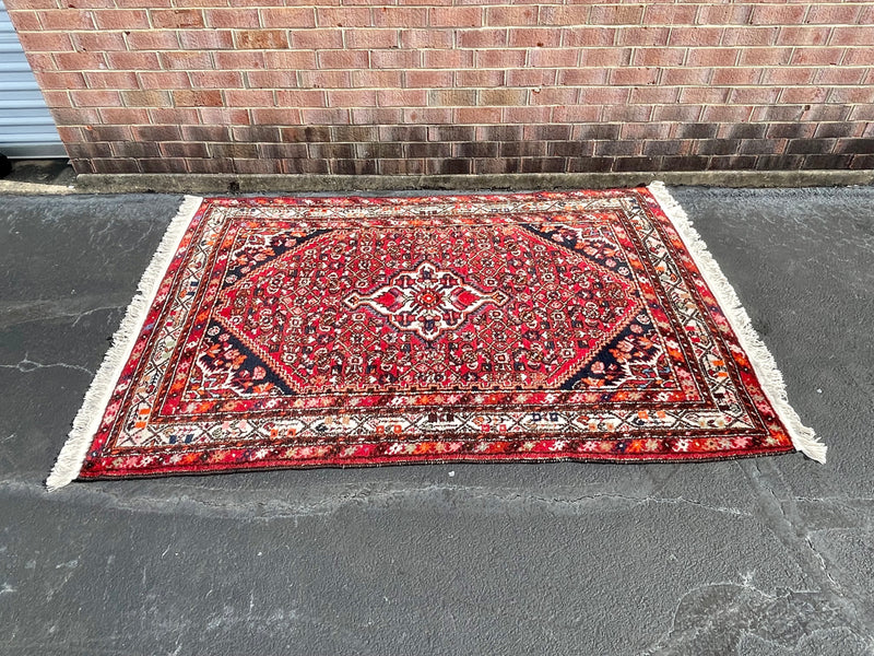 Hand Woven Vintage Persian Shiraz Rug