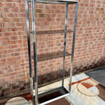 Vintage Chrome and Glass Etagere