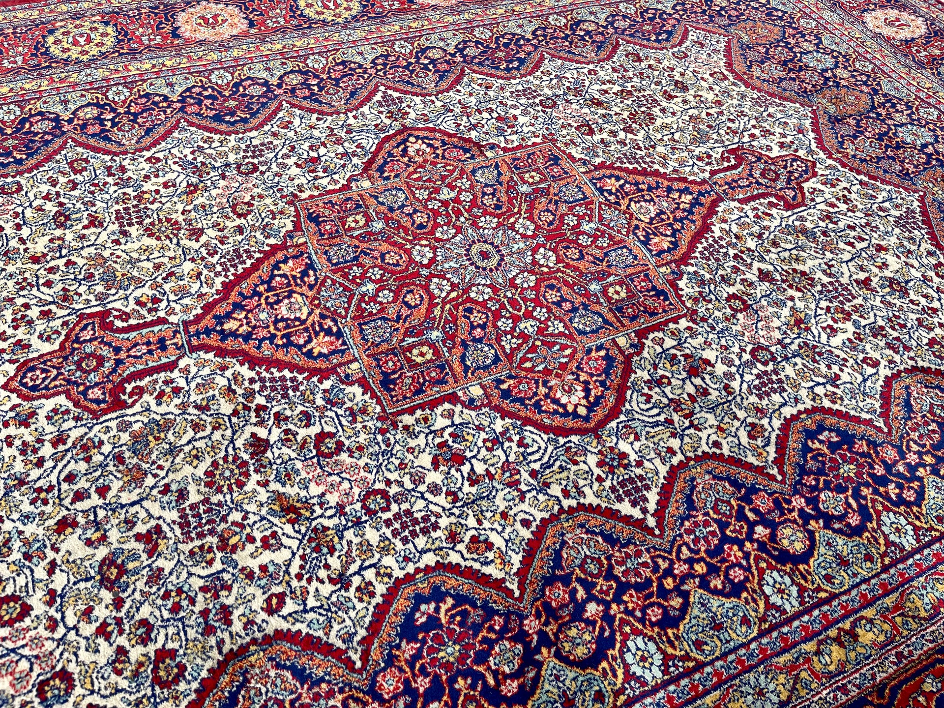 Vintage Persian Handknotted Large Rug