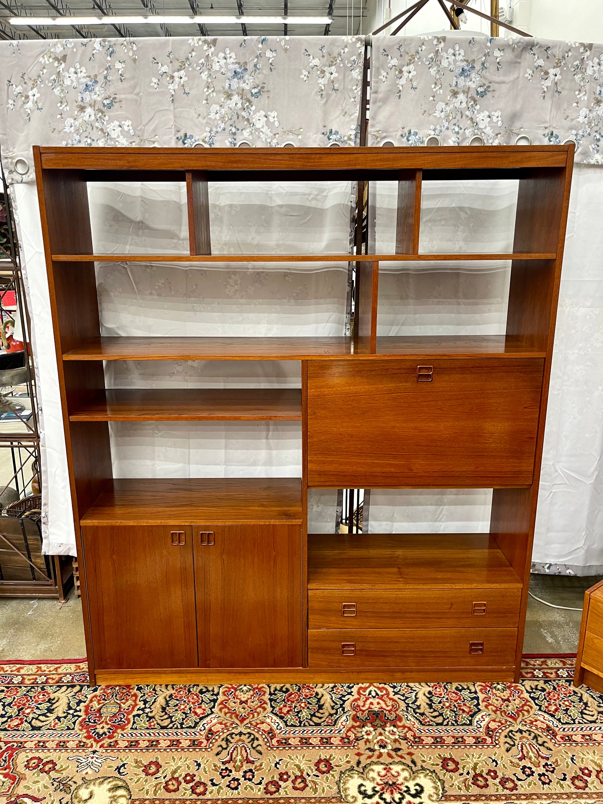 Danish Modern Teak Wall Unit