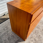 Arne Wahl Iversen Teak Danish Modern Four Drawer Chest of Drawers
