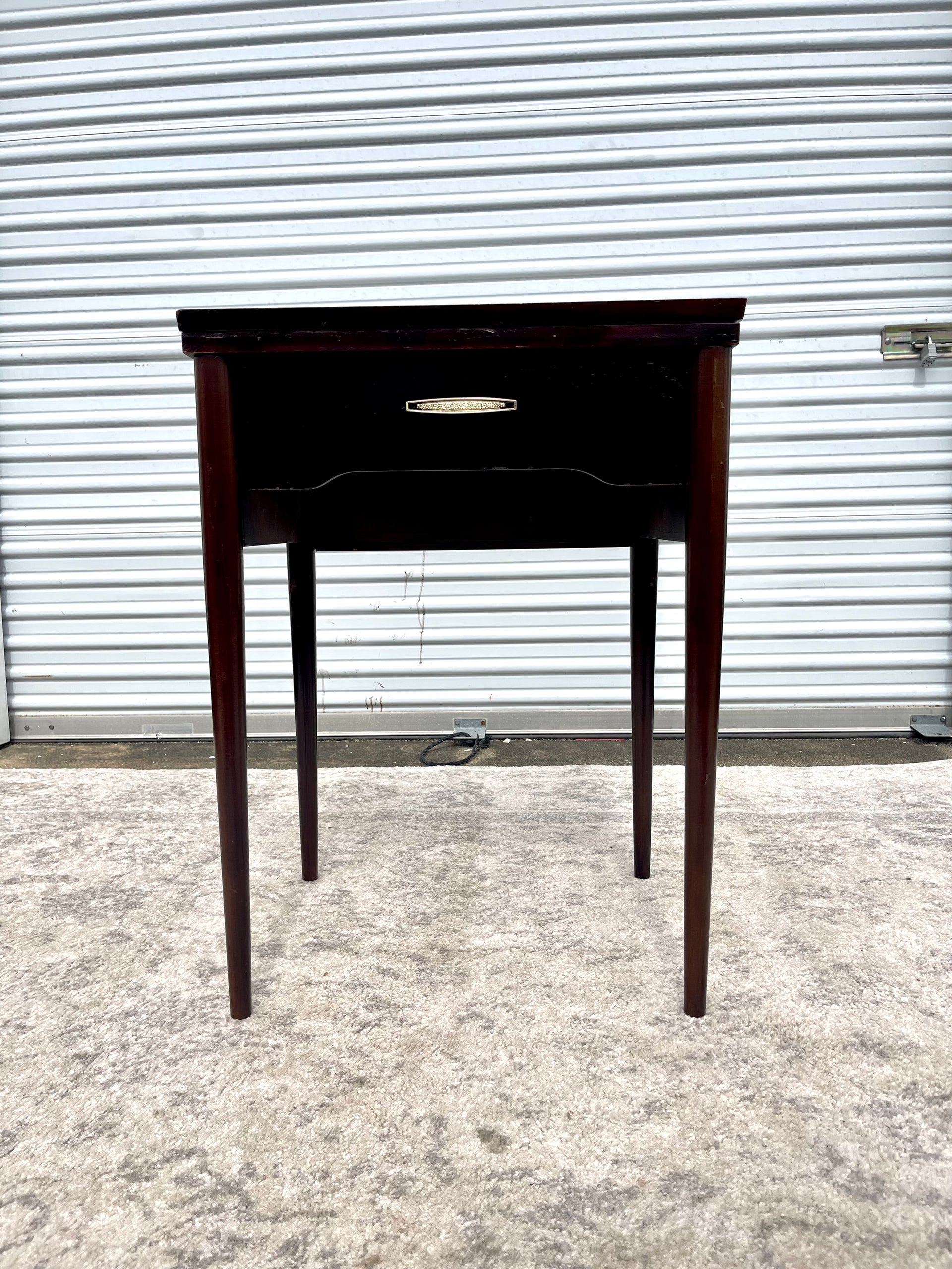 Mid Century Modern Tall Side Table
