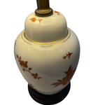 Pair of Asian Hand Painted Ginger Jar Table Lamps