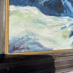 Mid Century Modern Seascape Painting