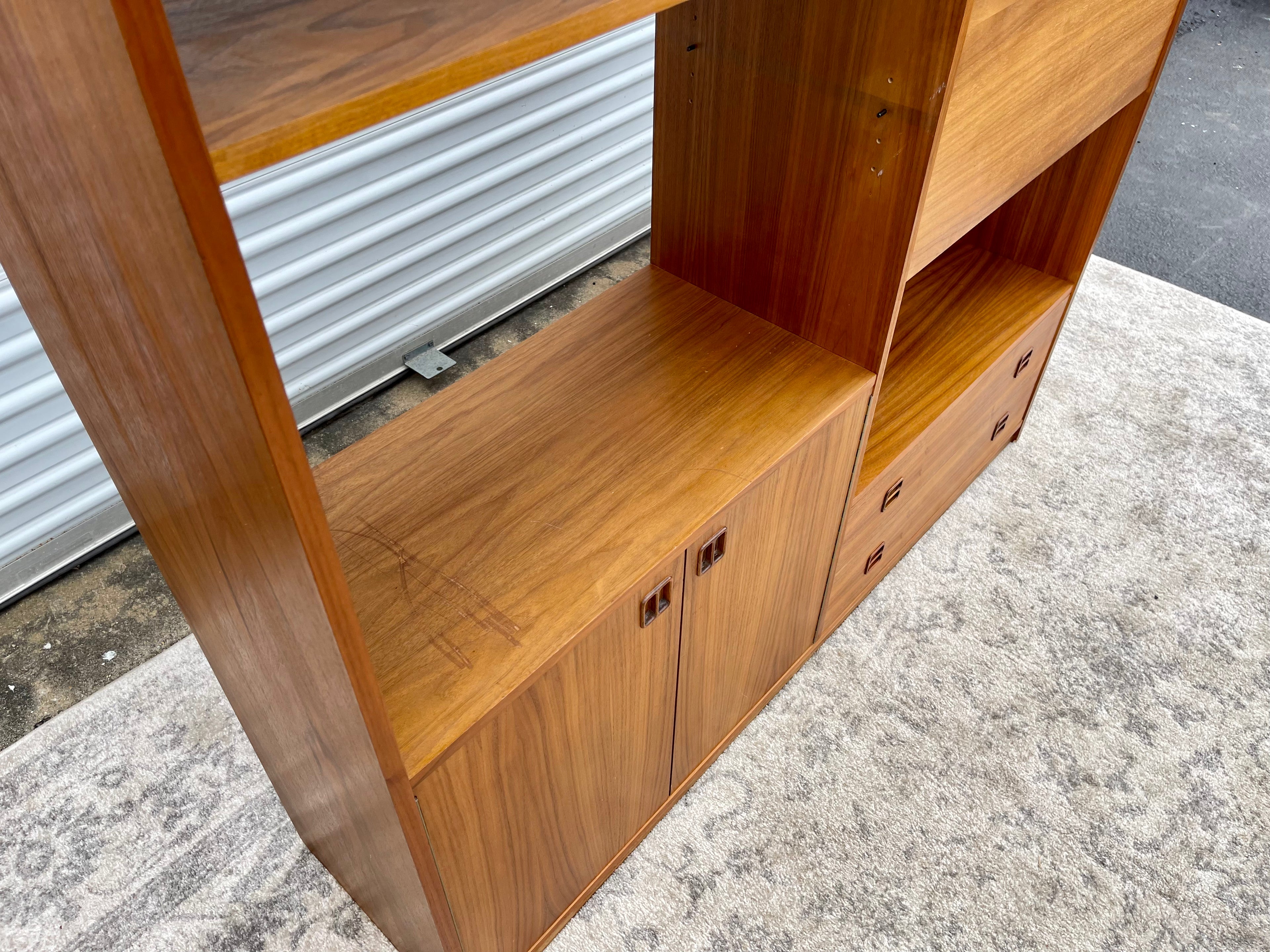 Mid Century Modern Danish Teak Bookcase
