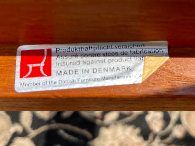 Danish Modern Teak Smoked Glass Nesting Tables