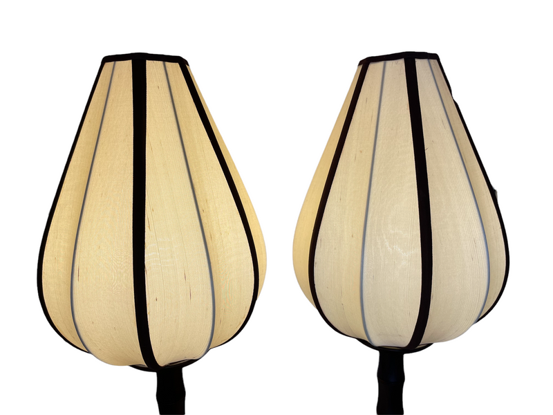 Pair of Authentic Lotus Table Lamps