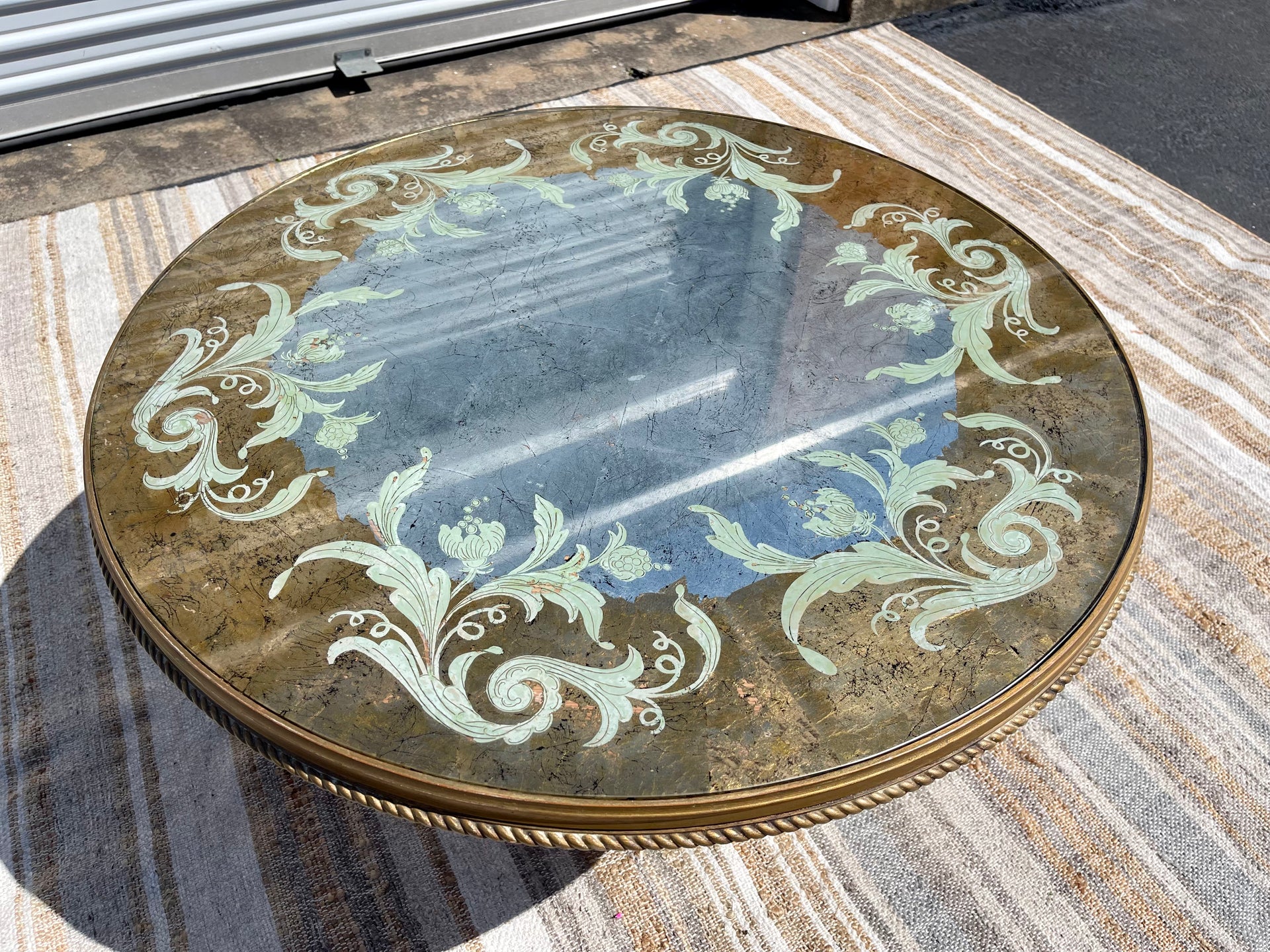 Hollywood Regency Gilt Gold Coffee Table