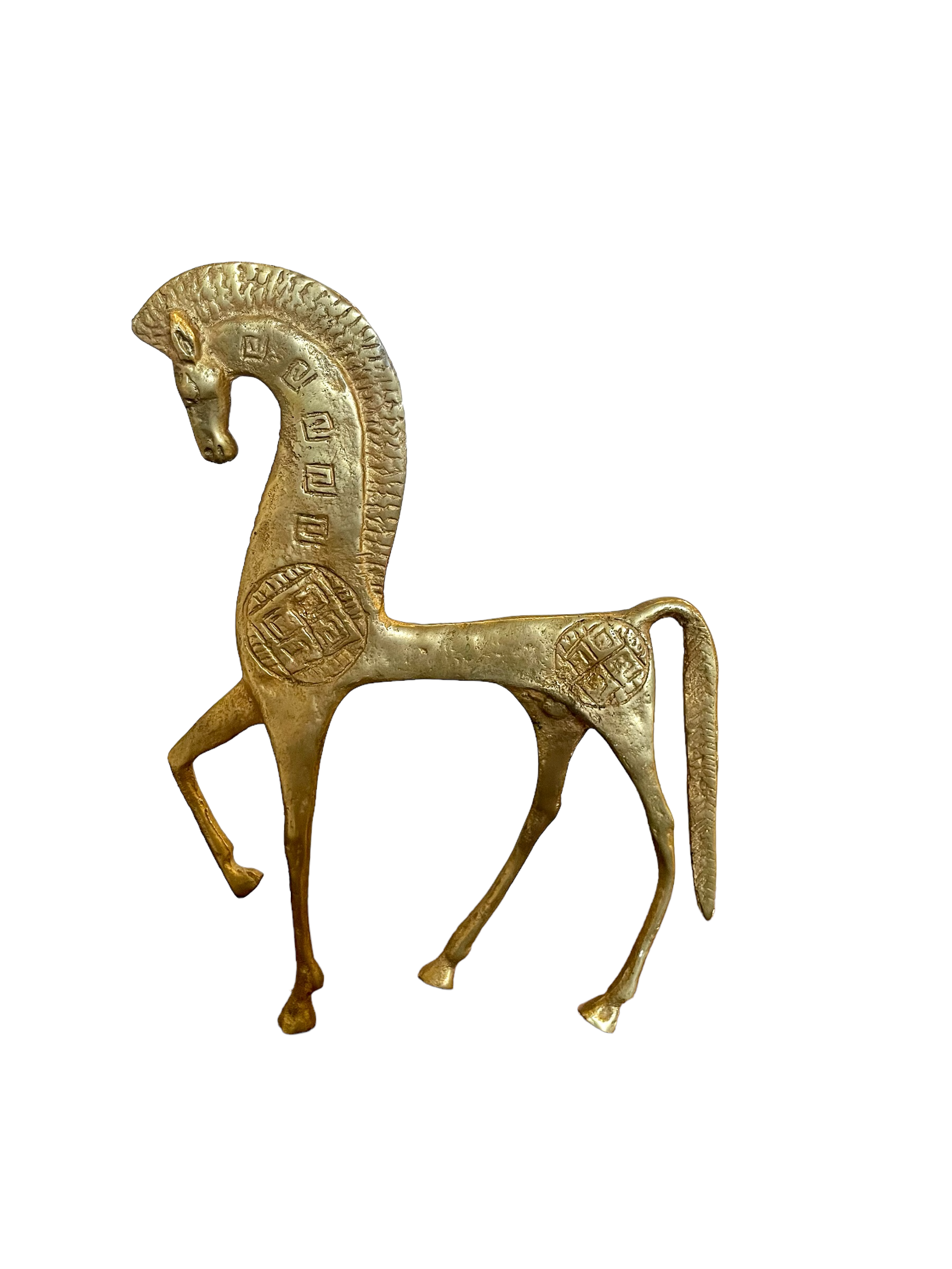 Etruscan Bronze Horse Statue by Francesco Simoncini in the Style of Frederick Weinburg