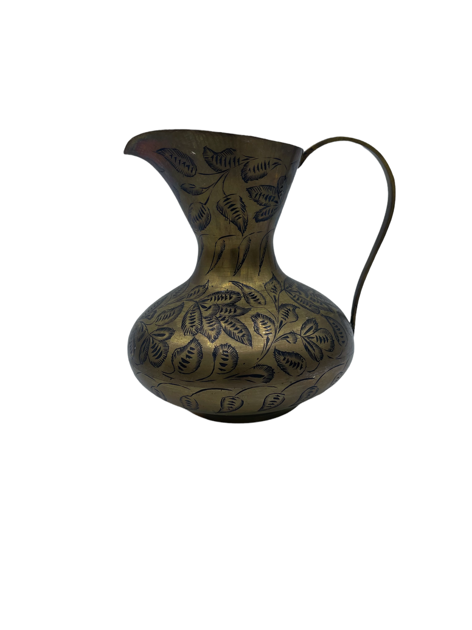 Ornate Heavy Brass Pitcher