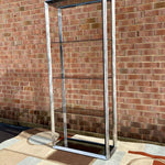 Vintage Chrome and Glass Etagere
