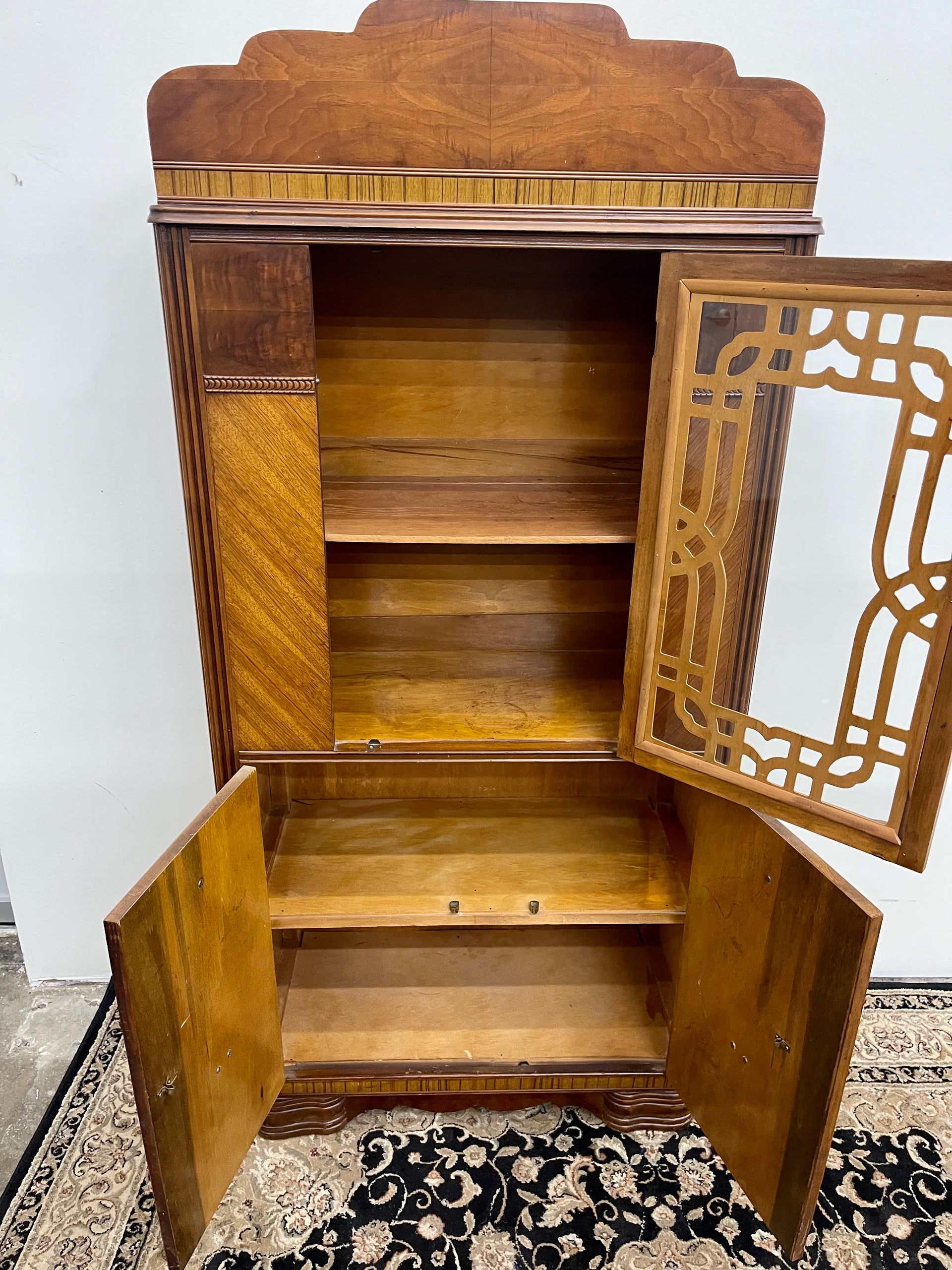 Art Deco Petite China Cabinet